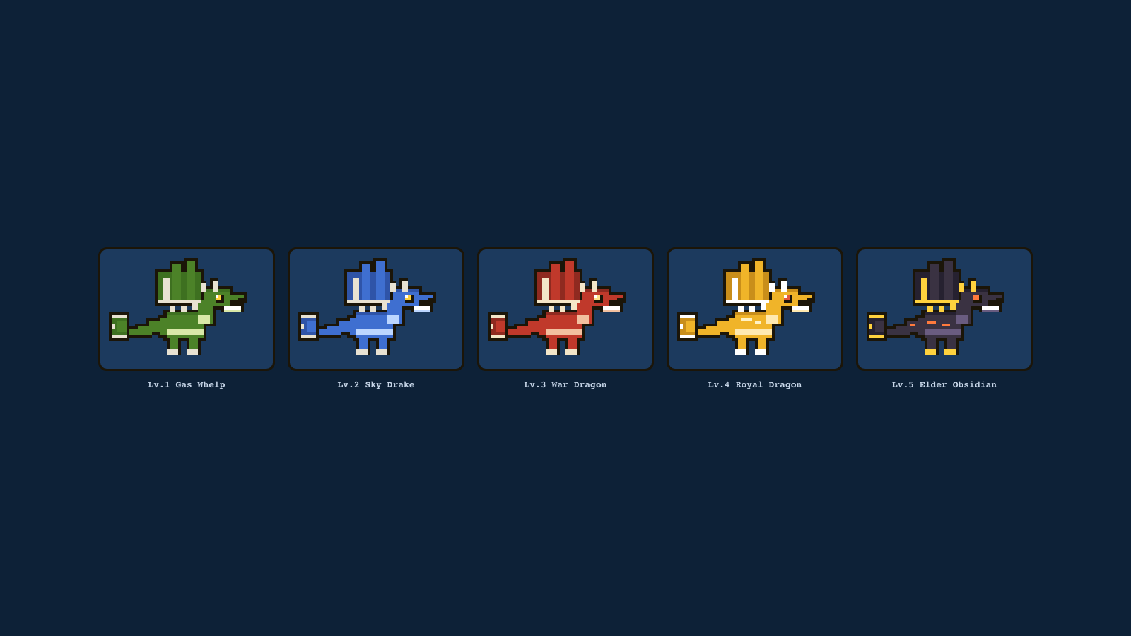 The five dragon forms